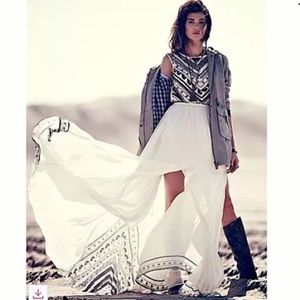 💔SOLD💔Free People Mara Hoffman Beaded Silk Dress